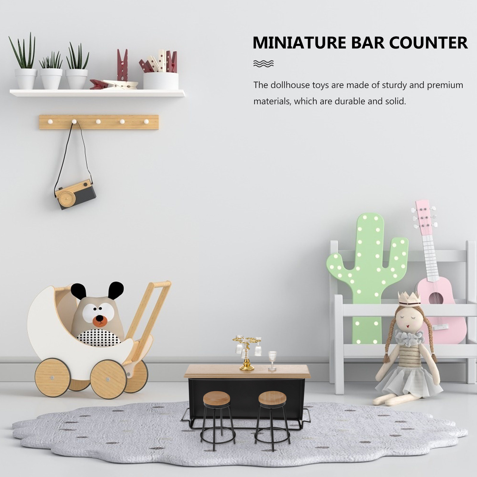 Home Bar Set - Ensemble de 8 miniatures de bar