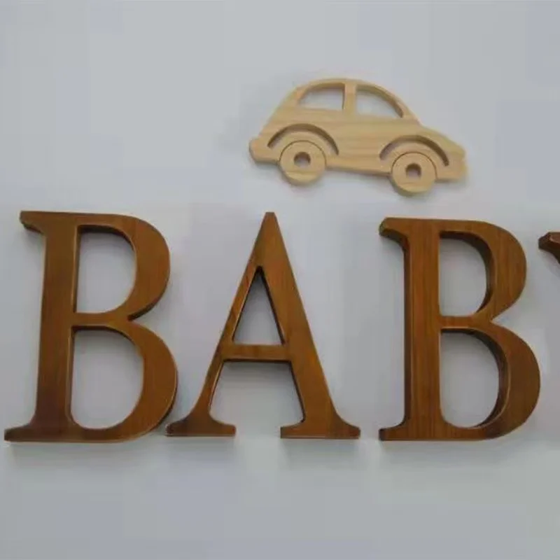 Home Bar Word - Plaques nominatives personnalisées en bois rétro,