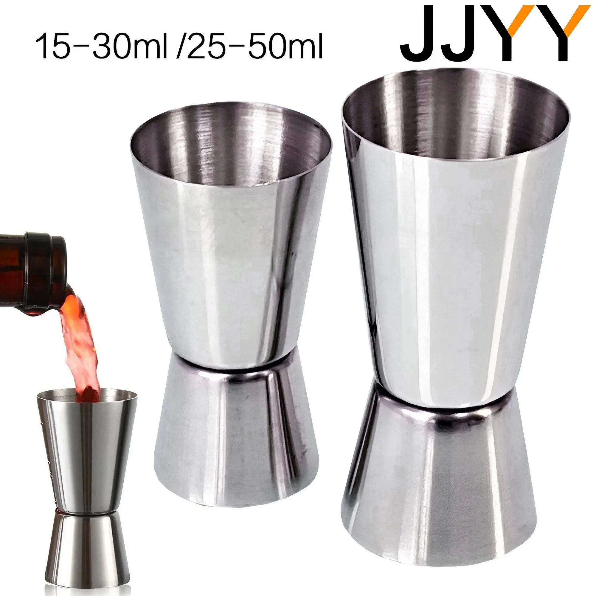 Jigger Double Sided - JJYY acier inoxydable 15-30ml 25-50ml Bar