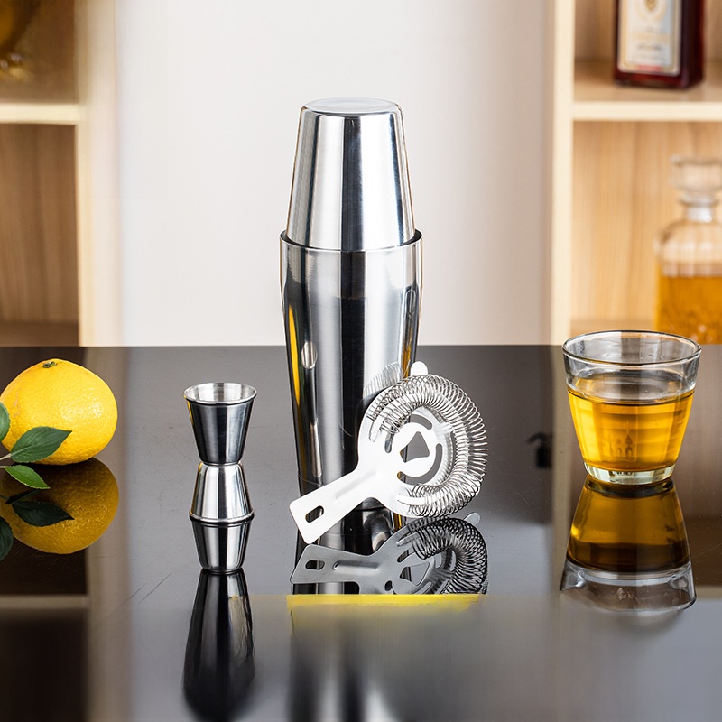 Boston Shaker Set - Ensemble d'outils de bar en acier