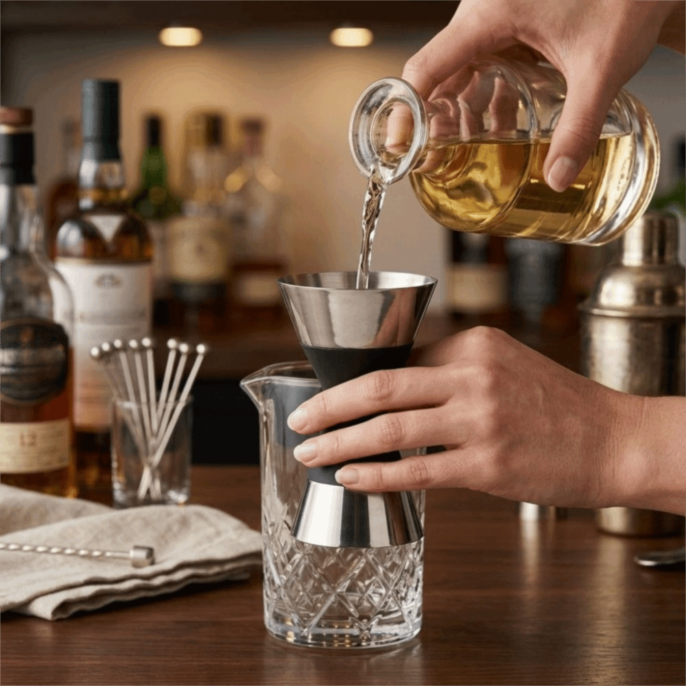 Jigger Double Sided - Jigger à cocktail professionnel en acier