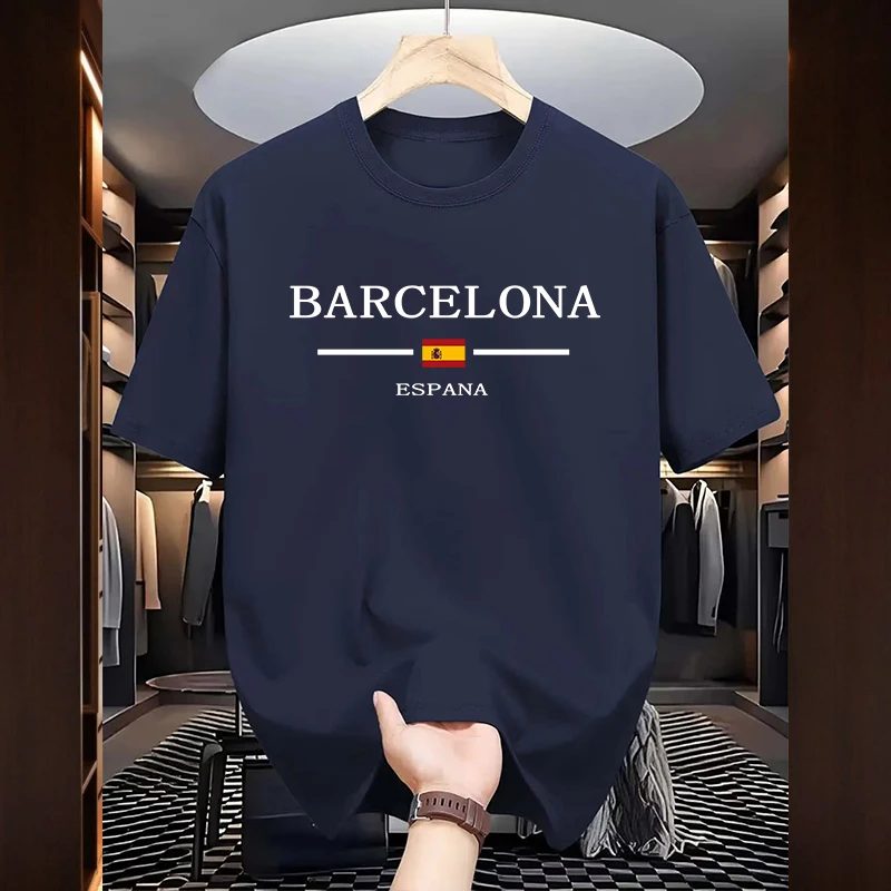 Home Barcelona - T-shirts imprimés Barcelone pour hommes, haute