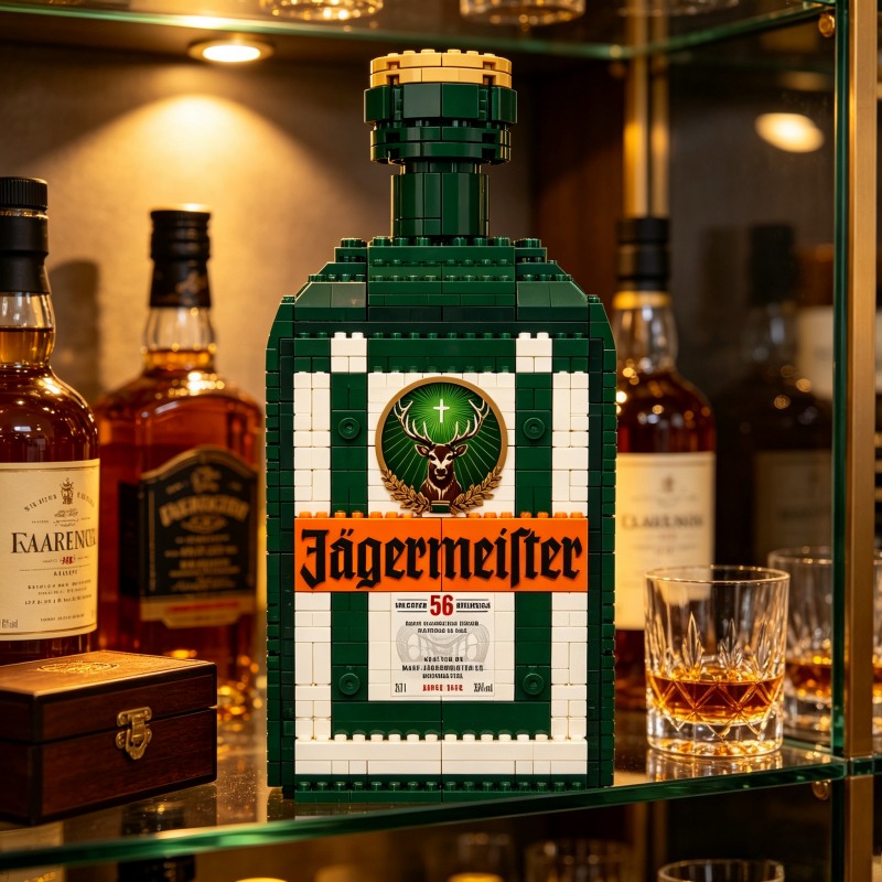 Home Bar Set - Modèle de brique de construction DIY