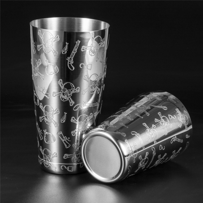 500 ml/800 ml gravure crâne ac - Boston Shaker Set avis et prix