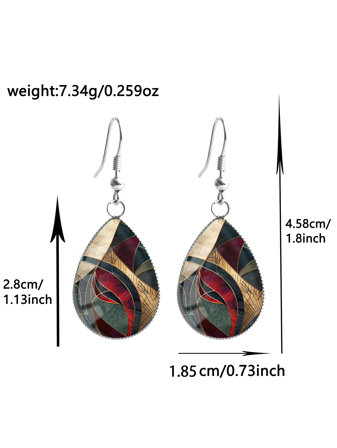 1 paire de boucles d'oreilles  - Old Fashioned Glass avis et prix