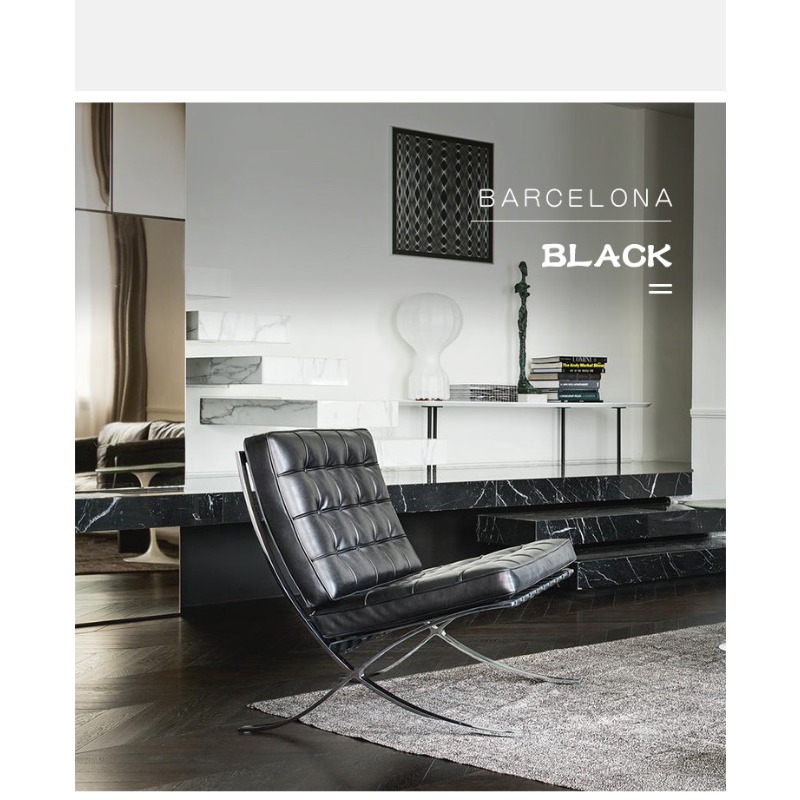 Fauteuil Lounge en Cuir Home B - Home Barcelona avis et prix
