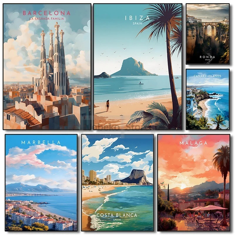 Affiche de voyage d'espagne, B - Home Barcelona avis et prix